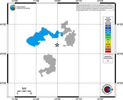 Mappa EMS - territori comuni