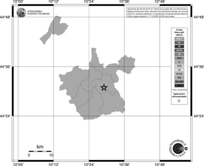 Mappa MCS - territori comuni