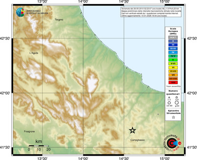 Mappa EMS - località