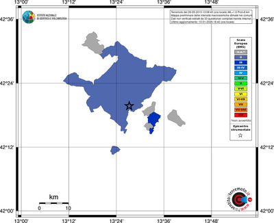 Mappa EMS - territori comuni