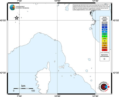 Mappa EMS - territori località