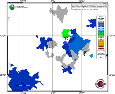 Mappa EMS - territori comuni
