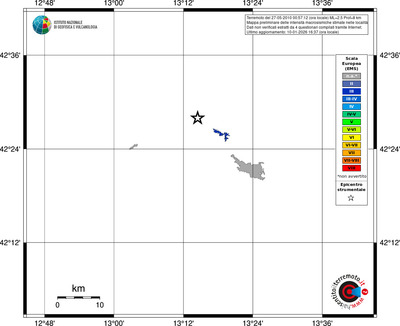 Mappa EMS - territori località