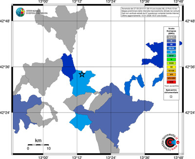 Mappa EMS - territori comuni