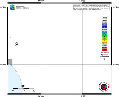 Mappa MCS - territori località
