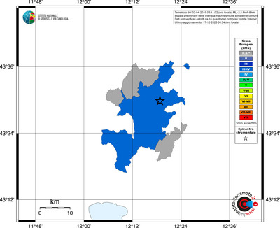 Mappa EMS - territori comuni