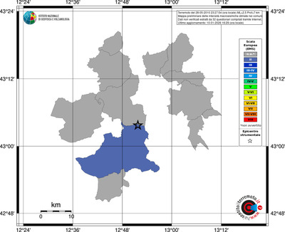 Mappa EMS - territori comuni