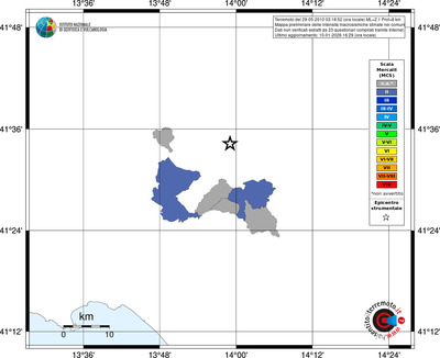 Mappa MCS - territori comuni