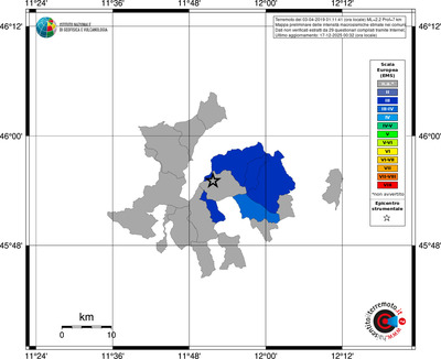 Mappa EMS - territori comuni