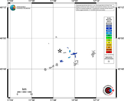 Mappa MCS - territori località