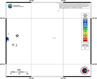 Mappa EMS - territori località