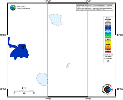 Mappa EMS - territori comuni
