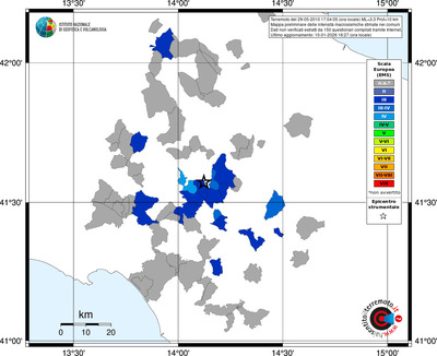 Mappa EMS - territori comuni
