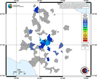 Mappa MCS - territori comuni