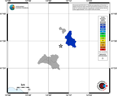 Mappa EMS - territori comuni