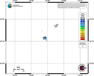 Mappa EMS - territori località