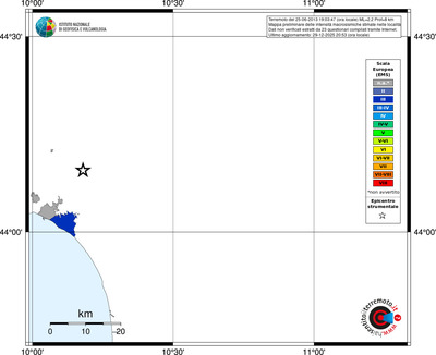 Mappa EMS - territori località