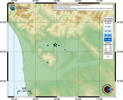 Mappa comuni con almeno 3 questionari