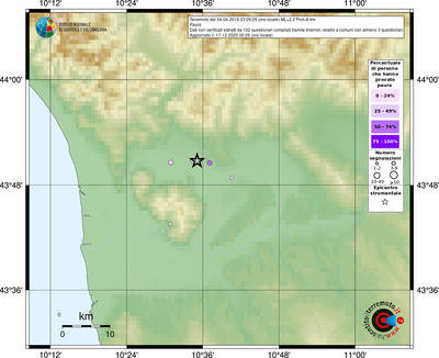 Mappa comuni con almeno 3 questionari