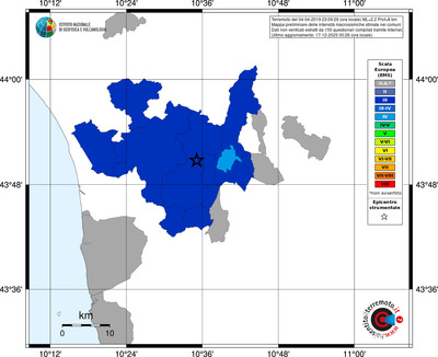 Mappa EMS - territori comuni