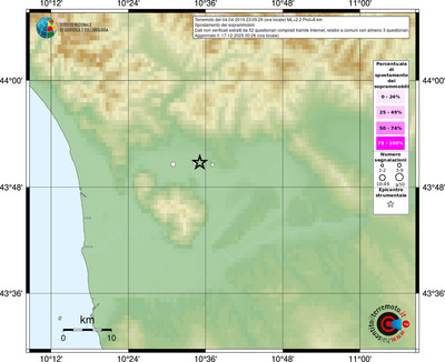 Mappa comuni con almeno 3 questionari
