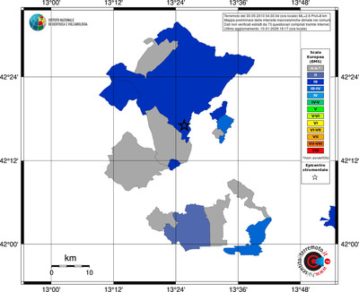 Mappa EMS - territori comuni