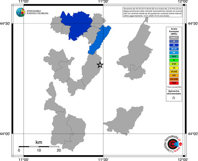 Mappa EMS - territori comuni