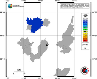 Mappa EMS - territori comuni