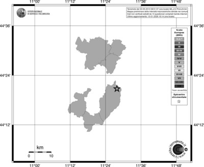 Mappa EMS - territori comuni