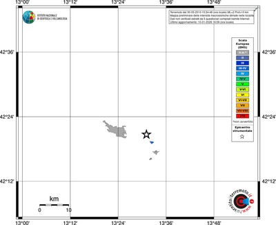 Mappa EMS - territori località