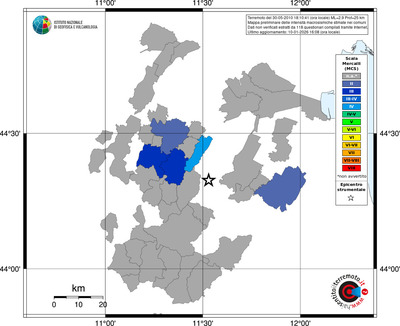 Mappa MCS - territori comuni