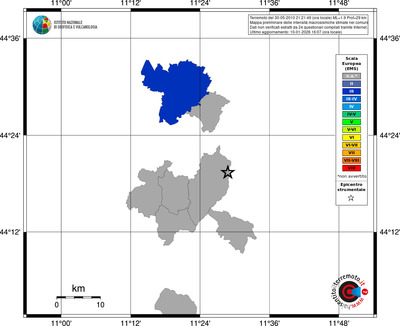 Mappa EMS - territori comuni