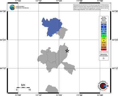 Mappa MCS - territori comuni