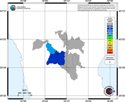 Mappa EMS - territori comuni