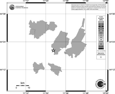 Mappa EMS - territori comuni