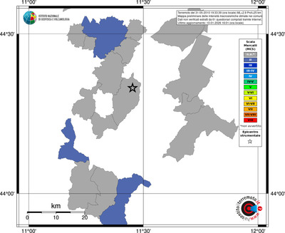 Mappa MCS - territori comuni