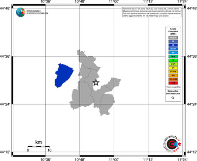 Mappa EMS - territori comuni