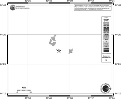 Mappa MCS - territori località