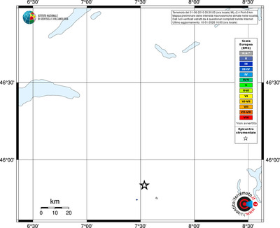 Mappa EMS - territori località