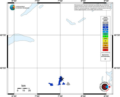 Mappa EMS - territori comuni