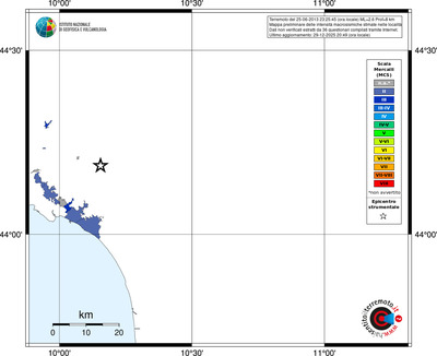 Mappa MCS - territori località