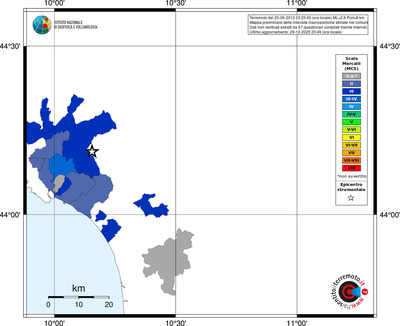 Mappa MCS - territori comuni