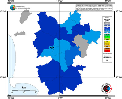 Mappa EMS - territori comuni
