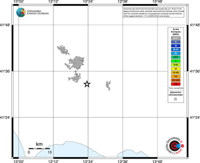 Mappa EMS - territori località