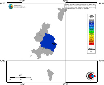 Mappa EMS - territori comuni