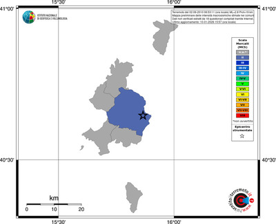 Mappa MCS - territori comuni