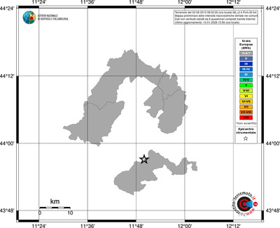 Mappa EMS - territori comuni