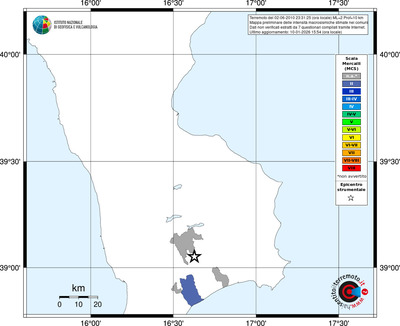 Mappa MCS - territori comuni