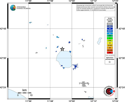 Mappa EMS - territori località