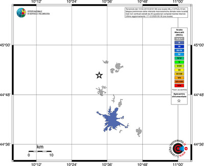 Mappa MCS - territori località